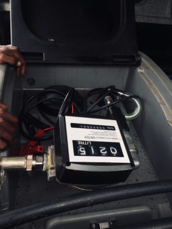 diesel generator refilling - diesel pump meter